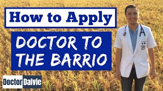 How to Apply to the Doctor to the Barrio Program of the Department of Health? | 3 Easy Steps