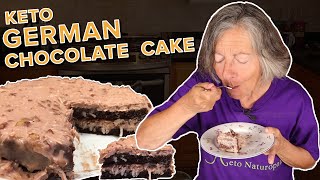 Delicious Keto German Chocolate Cake - Flourless and Dairy Free Too!