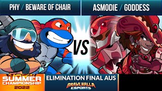 Phy \u0026 Beware of Chair vs Asmodie \u0026 Goddess - Elimination Semi-Final - Summer Championship 2022 - AUS