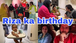 Riza Ka birthday|Ruhaan ka naya jhoola |Saba ki traf se gifts |Vaccination me dhyaan divert kar diya