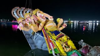 khairatabad ganesh Nimajjanam 2022 | India's Biggest Ganesh Visarjan 2022 | Tank Bund