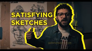 Relax with 4 ASMR Drawings: Satisfying Pencil Sounds | Gabriel Saint Art