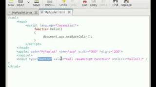 Java Applet Tutorial #9 Calling Applet Method from JavaScript
