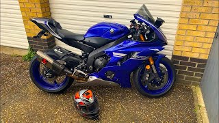 Yamaha R6 First Ride | Collecting My First 600 Sport Bike | 2017 Yamaha R6  #motorcycle #yamaha #r6