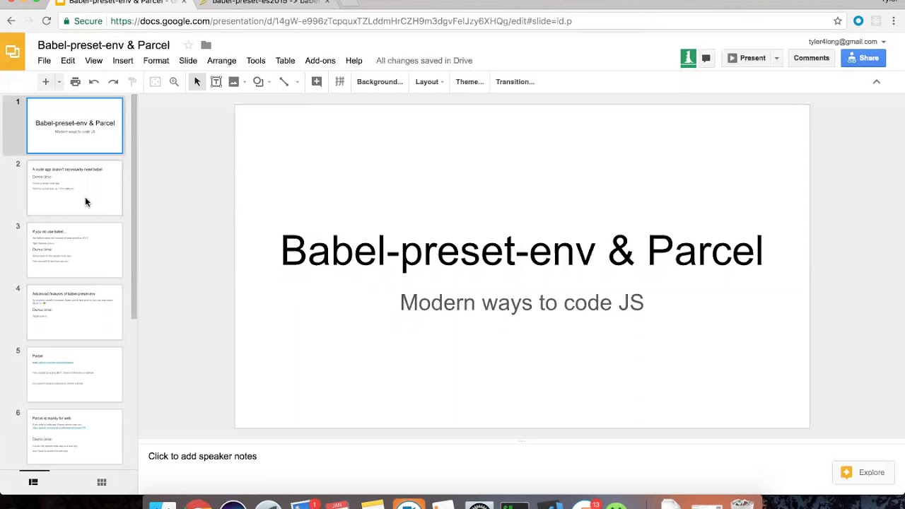 Babel Preset Env And Parcel - YouTube