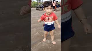 shreyansh's first visit to beach  🏖️