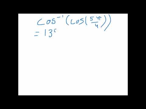 Composition Of Inverse Trig. Functions - YouTube