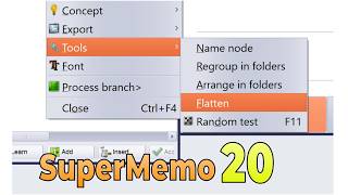 Understanding The New SuperMemo 20 "Flatten" Feature