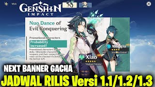 Official Jadwal Rilis Versi 1.1/1.2/1.3  Genshin Impact