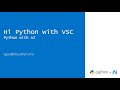 Your first Python code in Visual Studio Code