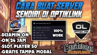 cara buat server di optiklink || GTA SAMP android