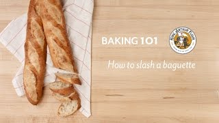 How to slash a baguette