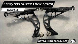 Gktech V1 Z33 350z V35 G35 Super Lock Lower Control Arms - Install