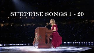 The first 20 surprise songs of The Eras Tour