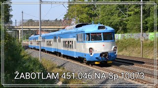 ČD 451.046 - Sp 10073 - Praha-Klánovice - 12.9.2020