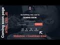 Create a Coming Soon Page with Fade-In Slideshow and Countdown Timer with HTML, CSS, and JS