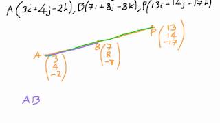 How to Show Points are Collinear - Vectors