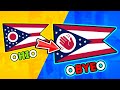 Renamed Flags of U.S. States | Flag Animation