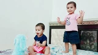 Funny Reaction on New Toys | Twin Babies Funny Reaction Over Toys