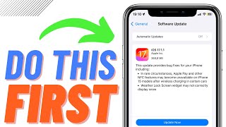 iOS 17.1.1 version | Do This First After Updating!