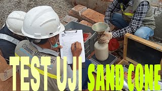 SAND CONE (cara test kepadatan tanah)