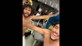 Egypt dressing room celebration after win against Cameroon 👏