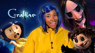 I Dressed Up As Coraline To Watch CORALINE (Movie Reaction)