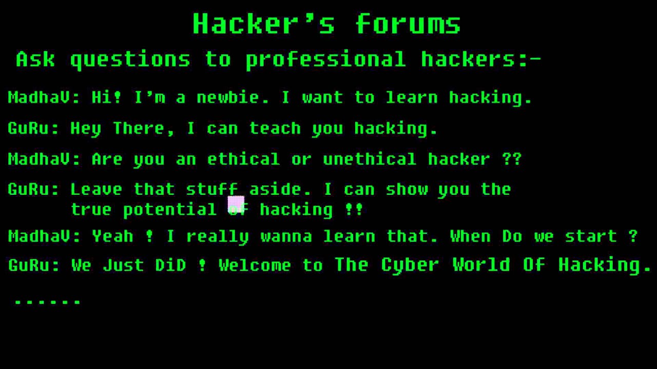 Hacking Animation Free Youtube