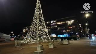 Night walk in Beverwijk, The Netherlands - 4K