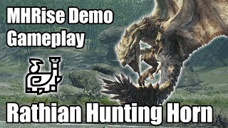 MHRise Hunting Horn Rathian gameplay (Early Access Demo)