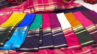 Chickpet Bangalore Wholesale Budget Friendly Mysore Silk Saree Collection||Single Courier Avl