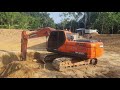 รถเเมคโค doosan dx200a ขุดสระ 2 ชั้นคนขับฝีมือลูกค้าชมถูกใจอย่างเเรง excavator