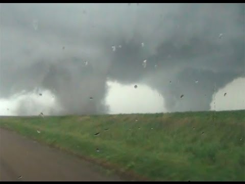 INSANE Nebraska Twin Tornadoes! Pilger, Nebraska 6/16/14 - YouTube