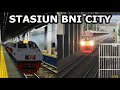 KUMPULAN KERETA API KRL DI STASIUN BNI CITY 2021 | TRAINZ SIMULATOR INDONESIA