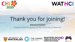 Waterloo HCI CHI 2020