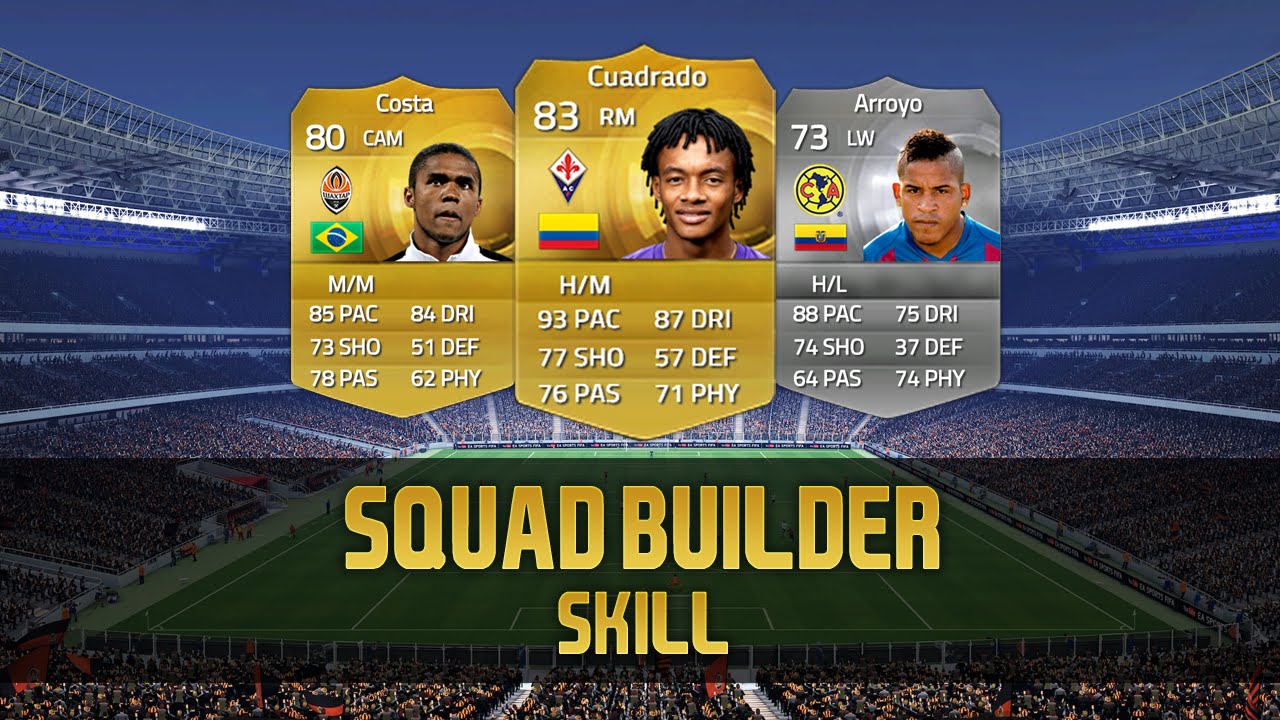 Fifa 15 | Squad Builder | Equipe Skills Hybrid - YouTube