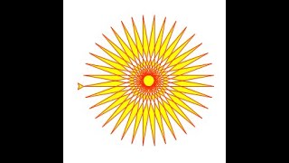 Python Turtle Art #2 : Sun Part 2
