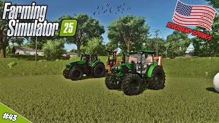 'MAAIEN MET HULP VAN COURSEPLAY \u0026 FOLLOW ME!' Farming Simulator 25 Riverbend Springs #43