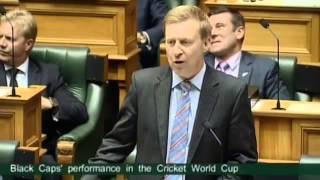 25.03.15 - Government Motion - Black Caps' Performance in the Cricket World Cup - Part 1