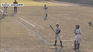 《中学硬式》【野村謙二郎杯】   西条シニア 対 東岡山ボーイズ   【試合終了】