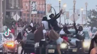 Curfew issued for NJ town after hundreds jump on cars, fight at meetup