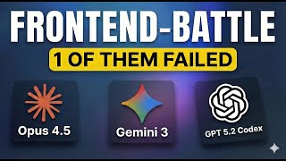 Claude Code Opus 4.5 vs GPT 5.2 Codex vs Gemini 3 Pro – Frontend UI Comparison (Clear Winner)