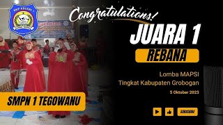 Juara 1 Lomba Rebana MAPSI Tingkat Kabupaten Grobogan Tahun 2023