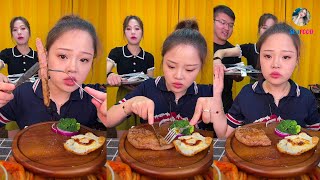 【大食い SEAFOOD】XIAOYU MUKBANG EATING SHOW 。도가니 새우 족발 양뇌 훙쏘우러우 먹방 中国 。160921。5