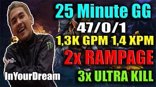 InYourDream Meepo Insane Skill 47 Kill Tanpa Mati 25 Minute GG !!!