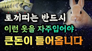 토끼띠는 이런 옷을 자주 입으면 재물운이 크게 상승합니다 !! 토끼띠 운세