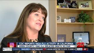 CDC reports high flu activity in California