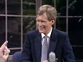 Johnny Carson Brings His Own Desk To The Show  Letterman