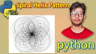 Spiral Helix Pattern Tutorial | Turtle | Python