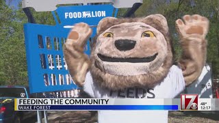 Wake Forest Food Lion community feeding event